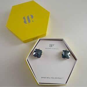 Bomb Party Ever Fleeting Flames Earrings ER86531 London Blue Sapphire IceCrystal